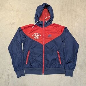 VTG Nike US Olympic Team Adult XS Full Zip Windrunner Red Blue Hooded